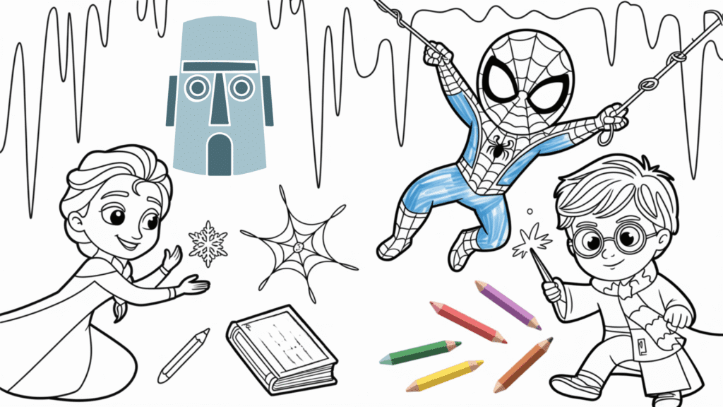 46 free printable character colouring pages with printable