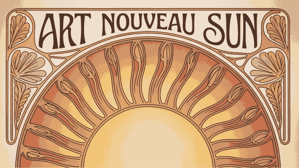 Art Nouveau Sun