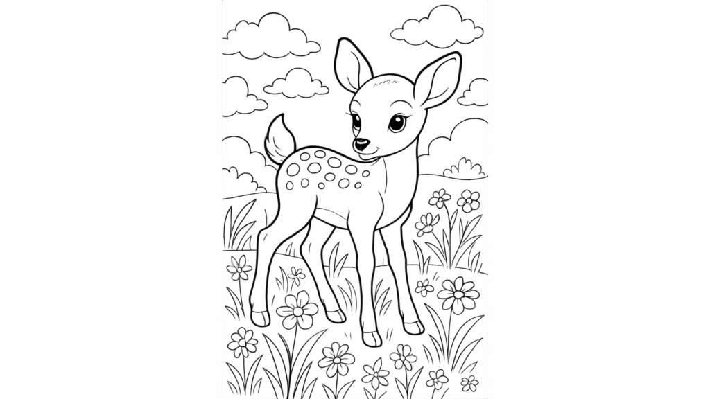 Baby Deer in a Meadow