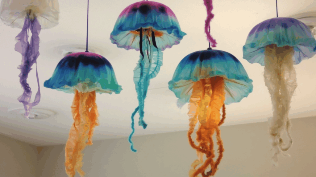 Coffee Filter Jellyfish (Hanging Craft)