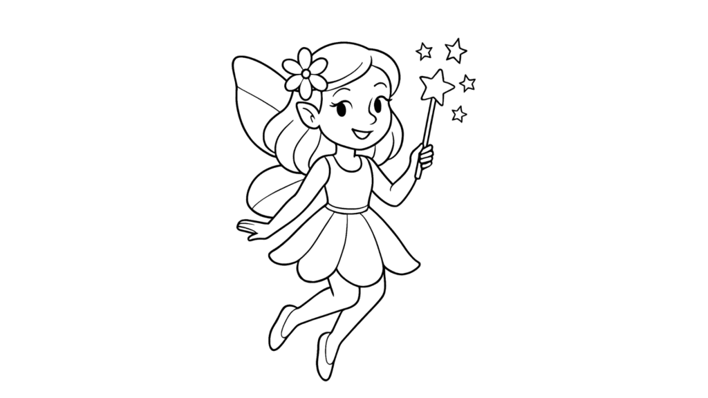 Fairy with a Wand of Stars