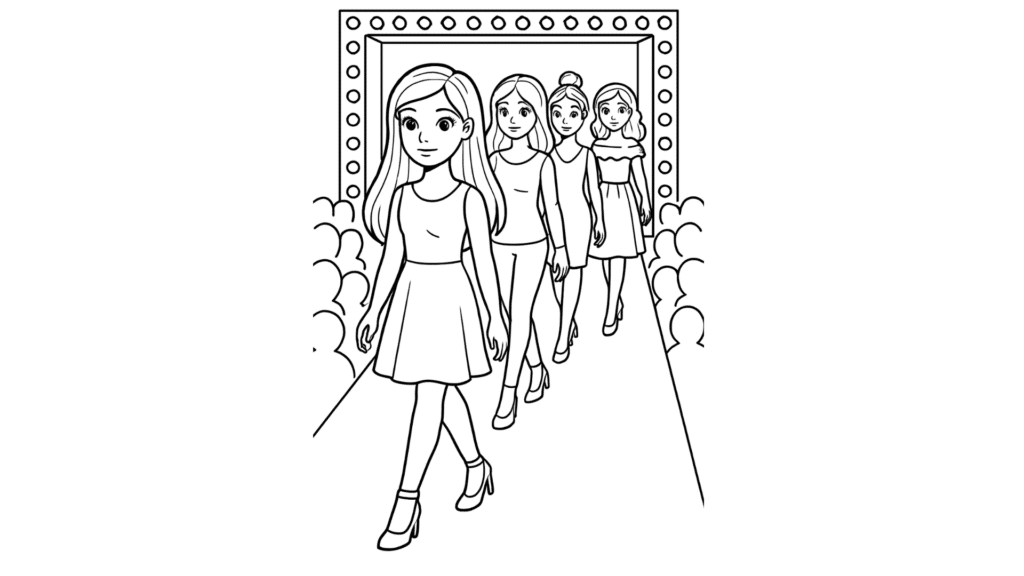 Fashion Show Runway Scene