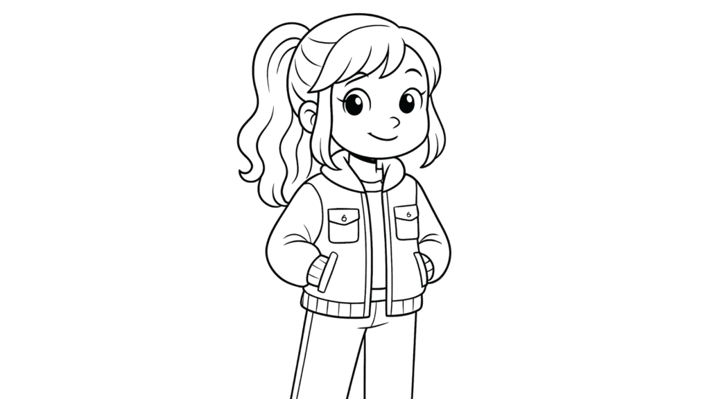 Girl in a Trendy Jacket