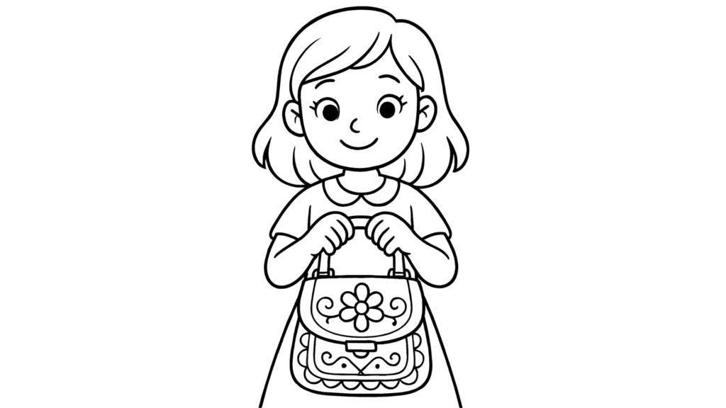 Girl with a Fancy Handbag