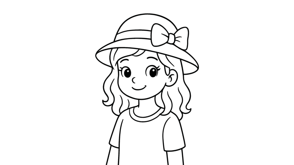Girl with a Stylish Hat