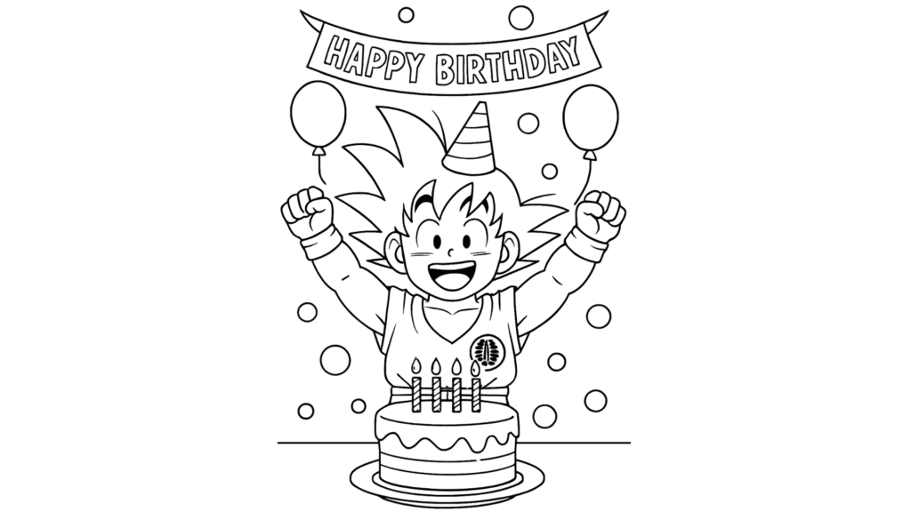 Goku Celebrating a Birthday