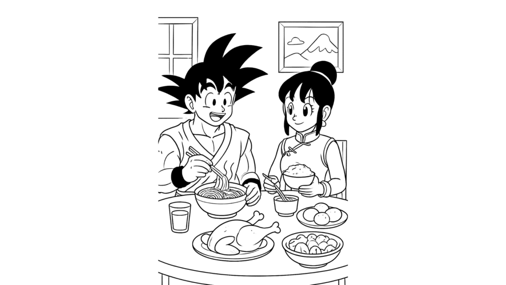 Goku & Chi-Chi Family Dinner
