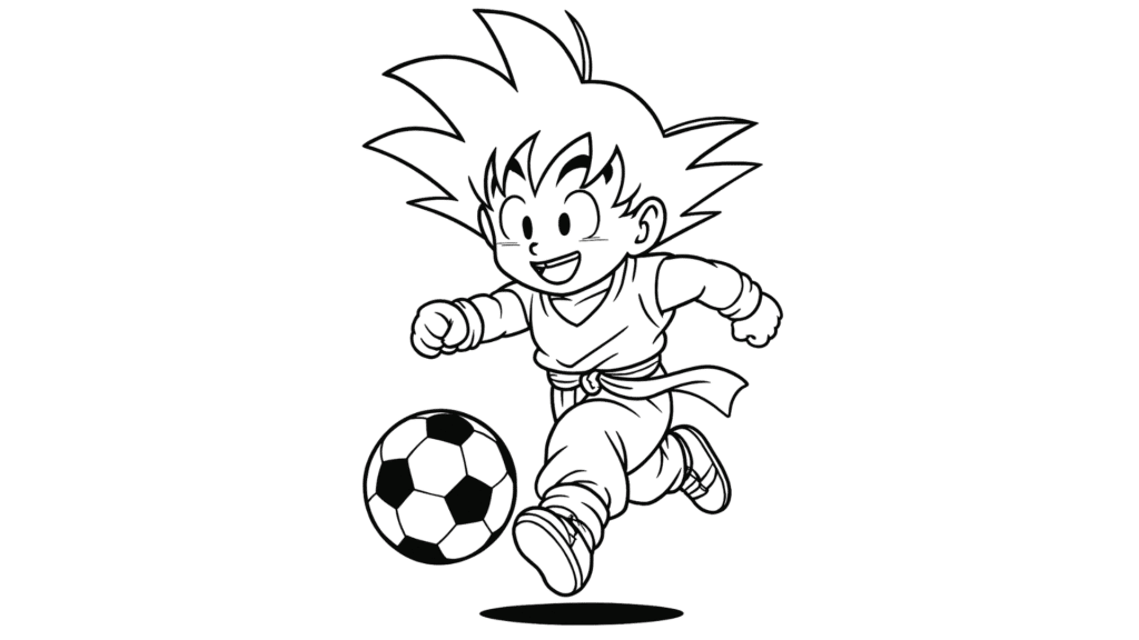 Goku Playing Soccer