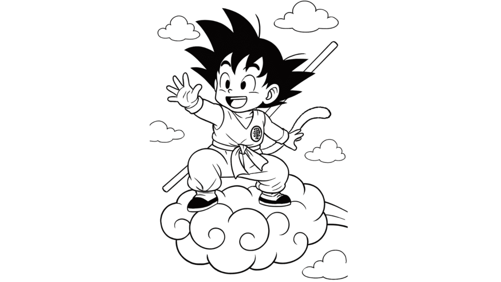 Goku Riding the Flying Nimbus
