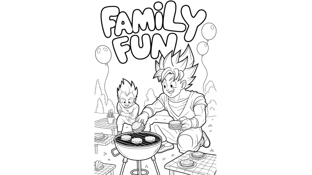 Goku & Vegeta Family BBQ