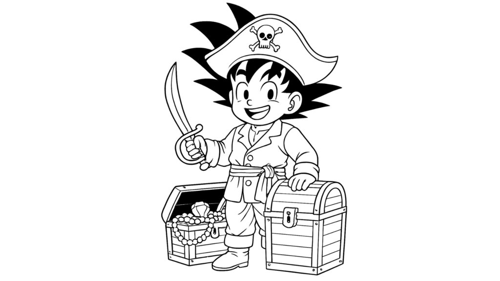 Goku as a Pirate