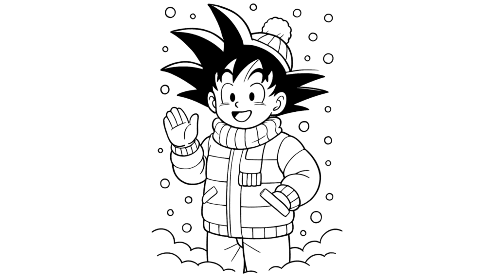 Goku in Winter Clothes