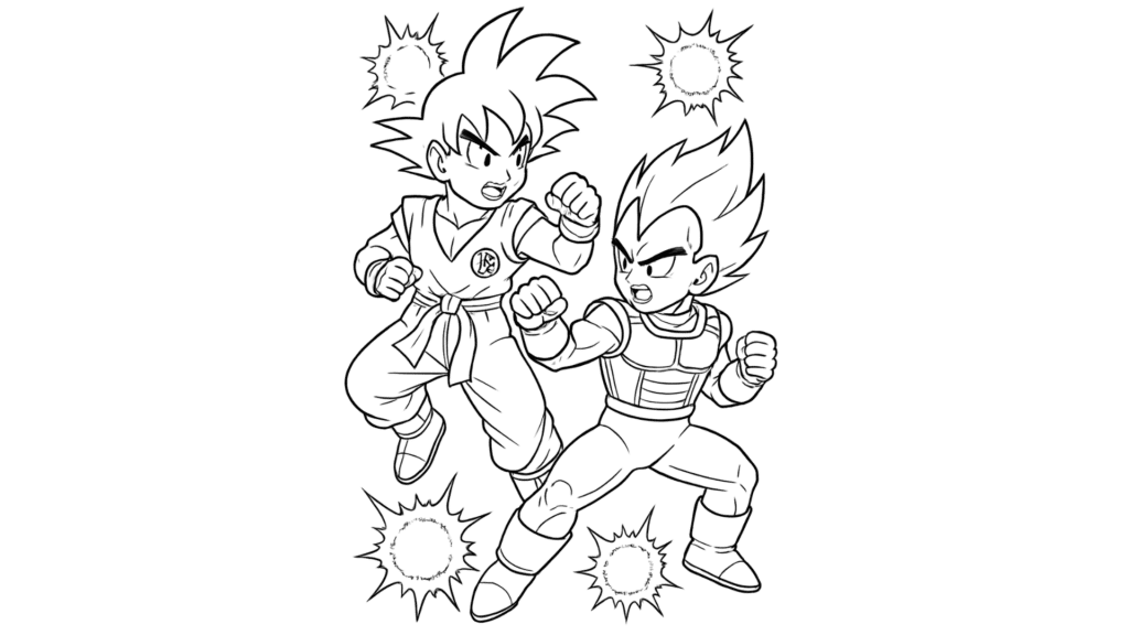 Goku vs. Vegeta (Friendly Spar)