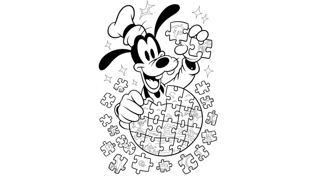 Goofy’s Colorful Puzzle
