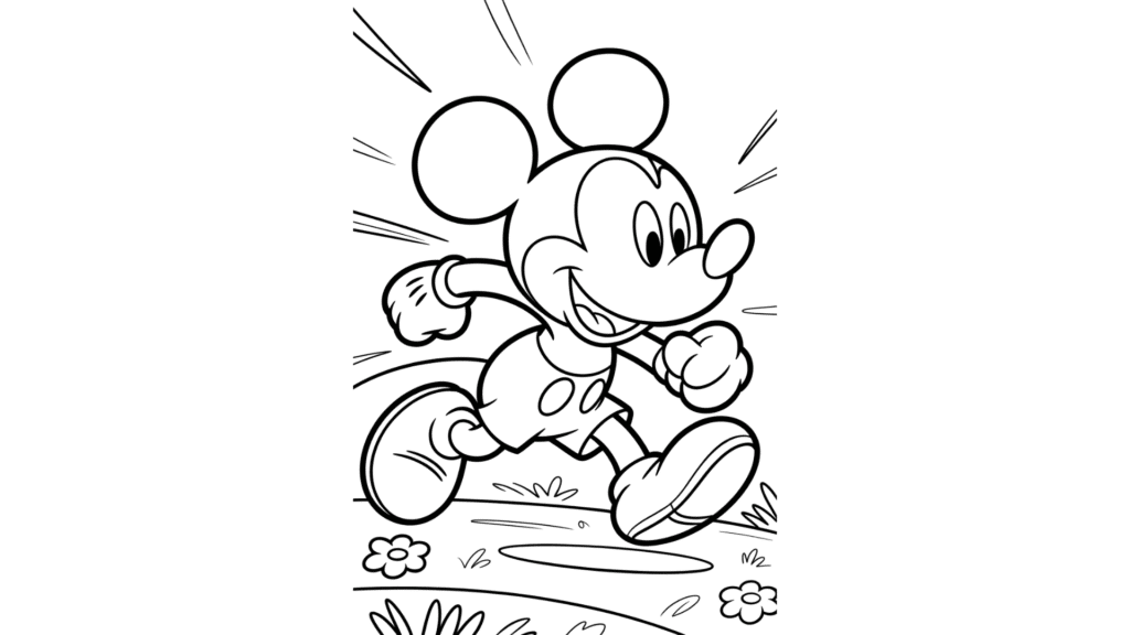 Mickey in a Running Pose