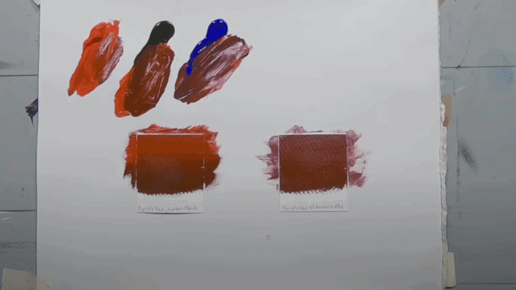 Mix Red and Blue for a Deeper Brown