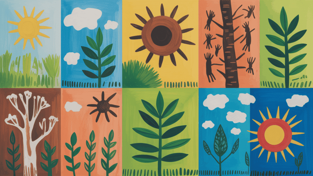 Nature Inspired Paintings native american crafts