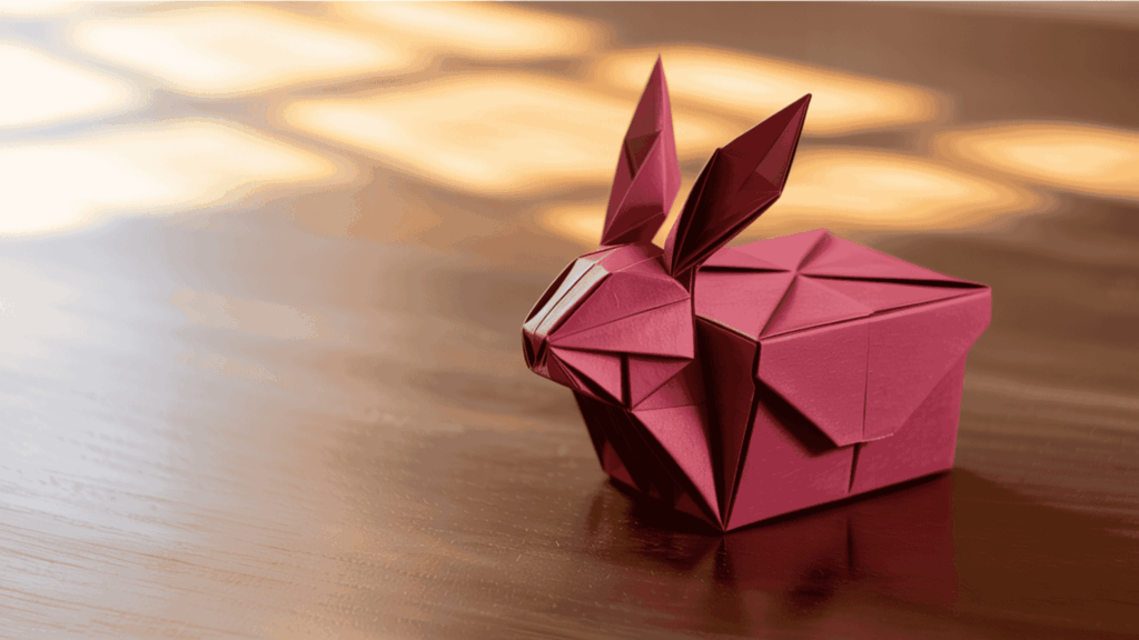 Origami Bunny Garland Chain