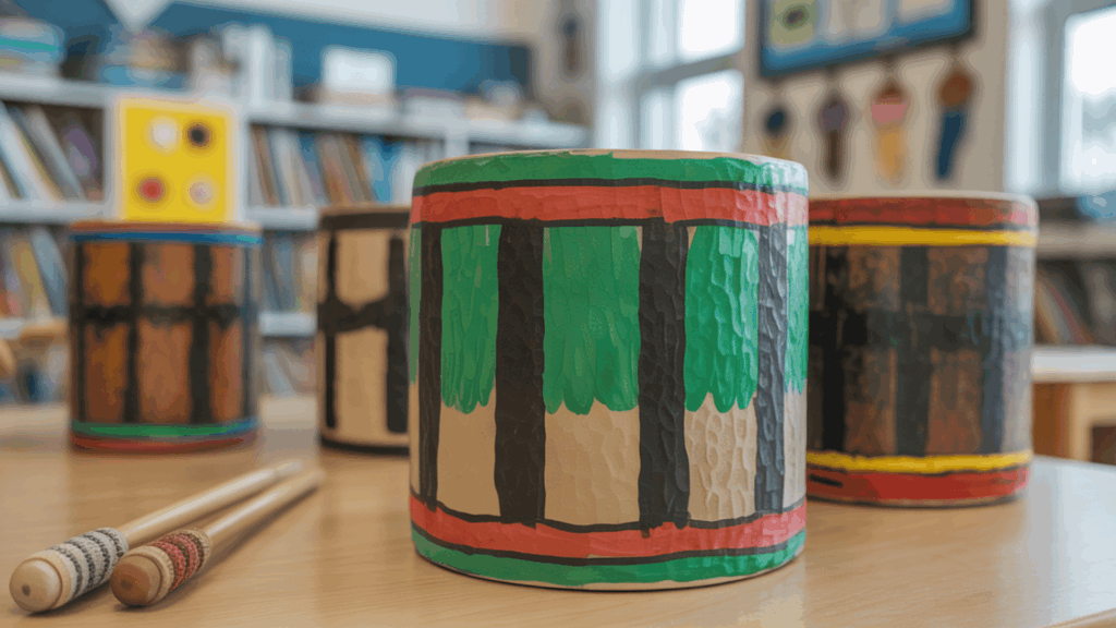 Painted Drums native american crafts