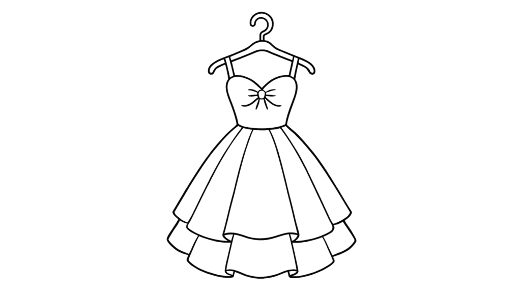 Pretty Dress on a Hanger