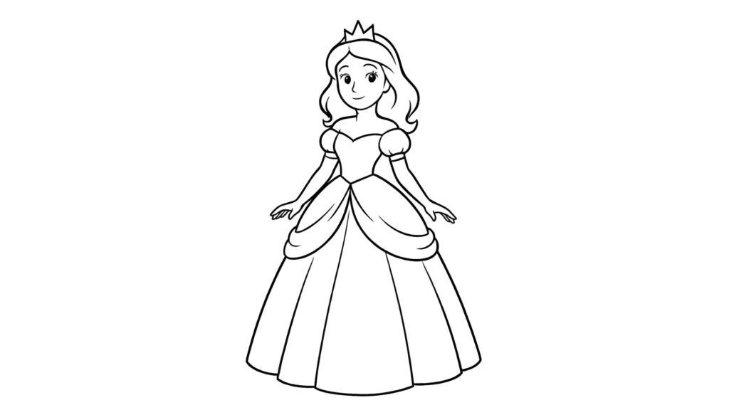 Princess in a Ballroom Dress