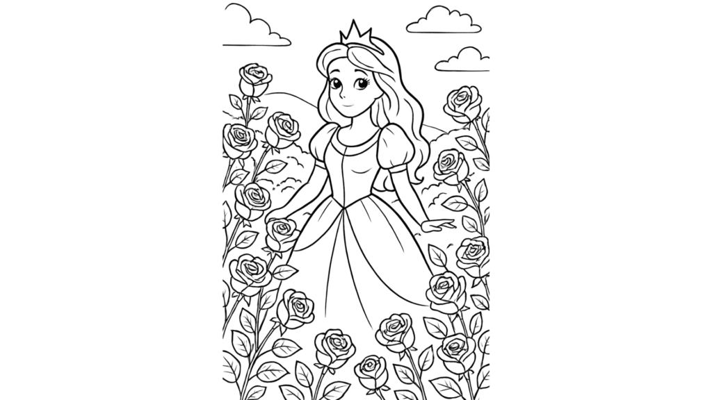 Princess in a Garden of Roses