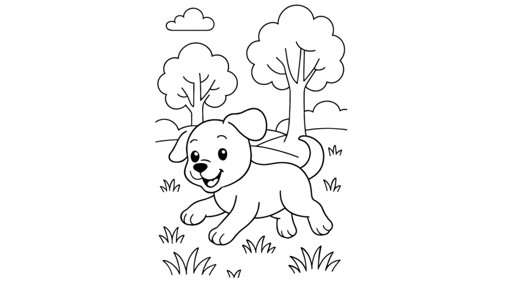 Puppy Playing in the Park