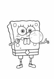 SpongeBob Blowing Bubbles