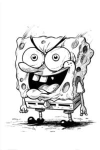 SpongeBob Making a Funny Face