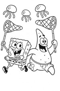 SpongeBob and Patrick Jellyfishing