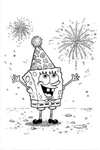 SpongeBob on New Year’s Eve