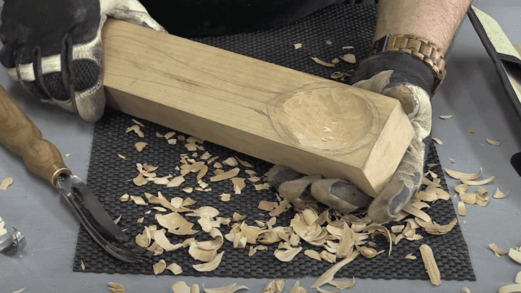 Start Carving the Bowl First