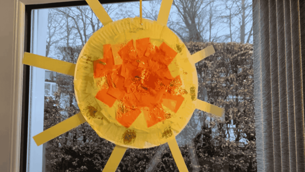 Sun Paper Plate Craft