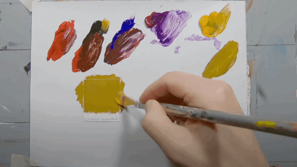 Use Orange and Black for Lighter Browns