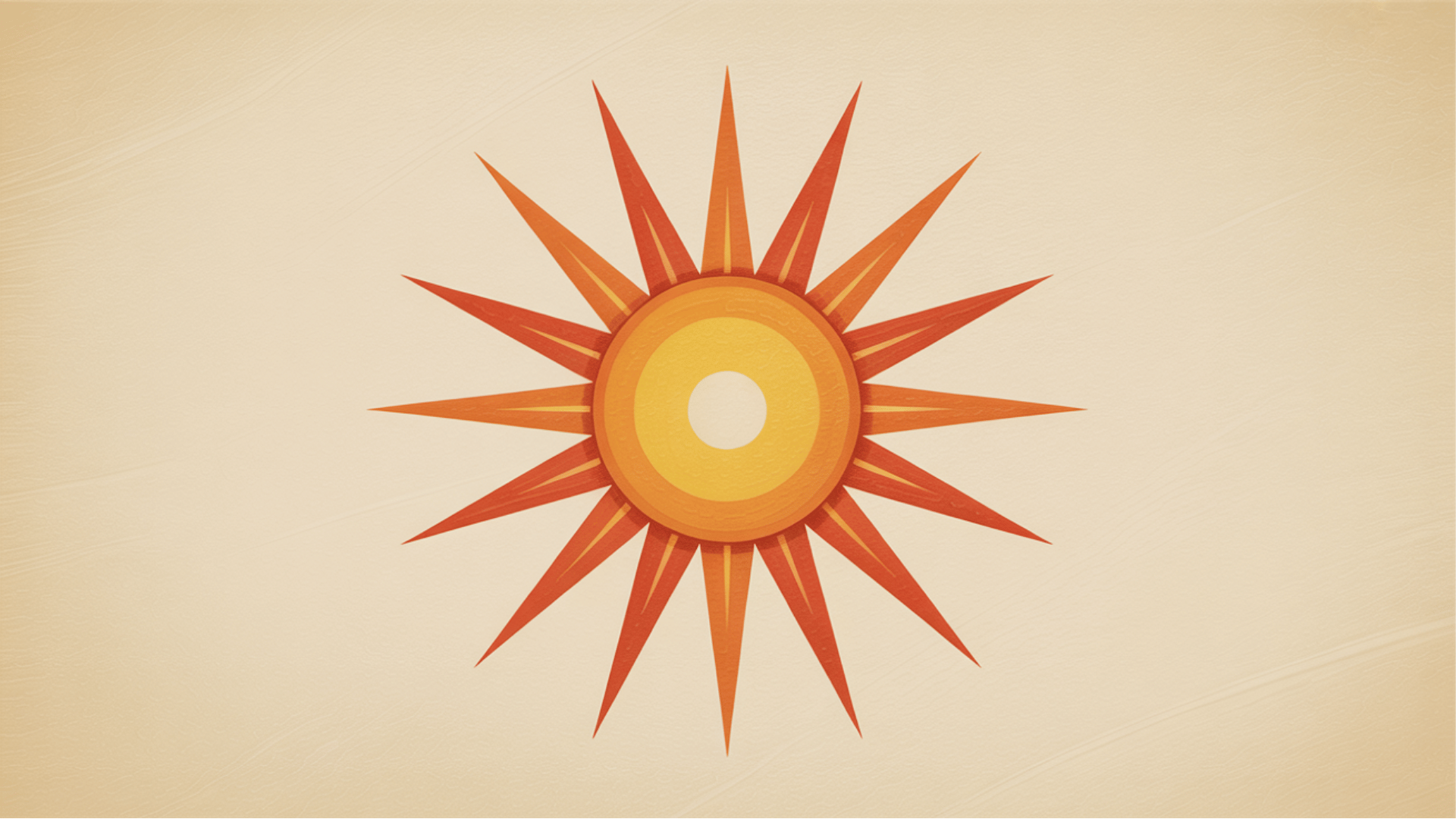 Vintage Starburst Sun