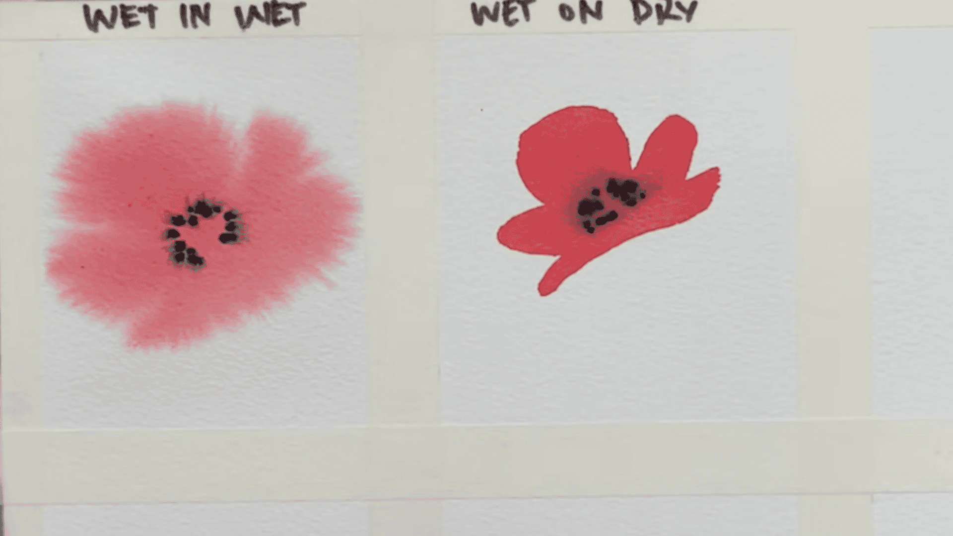 Wet-on-Dry Watercolor Technique