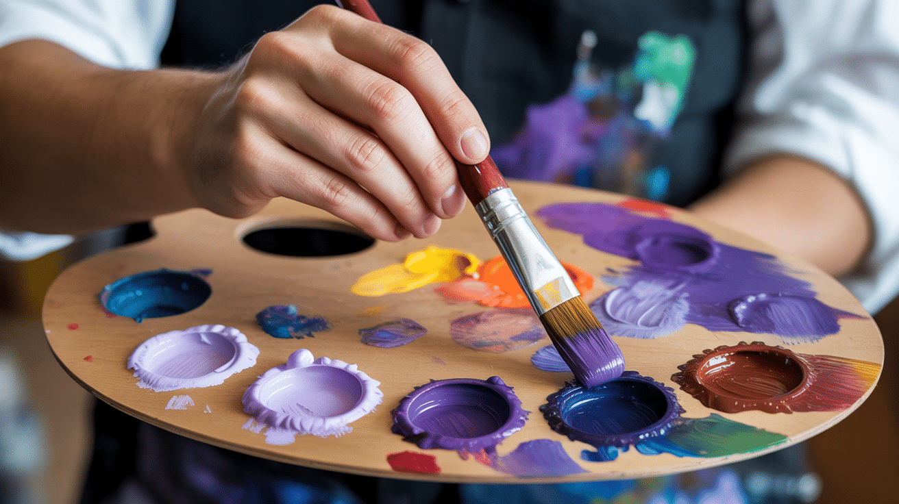 artist-s-hand-holding-paintbrush-dipping