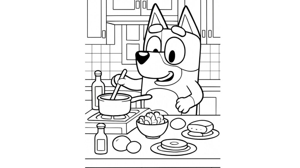 Bandit Cooking In The Kitchen