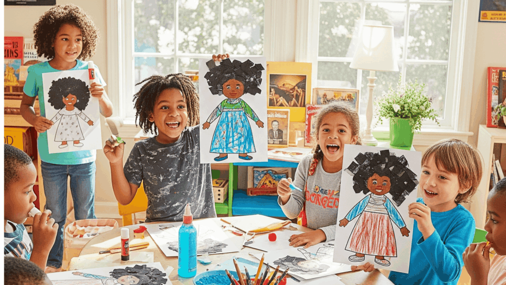 black history month art project ideas for different age groups elementary level