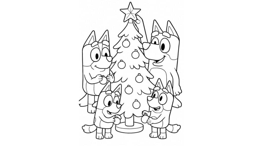 Decorating A Christmas Tree