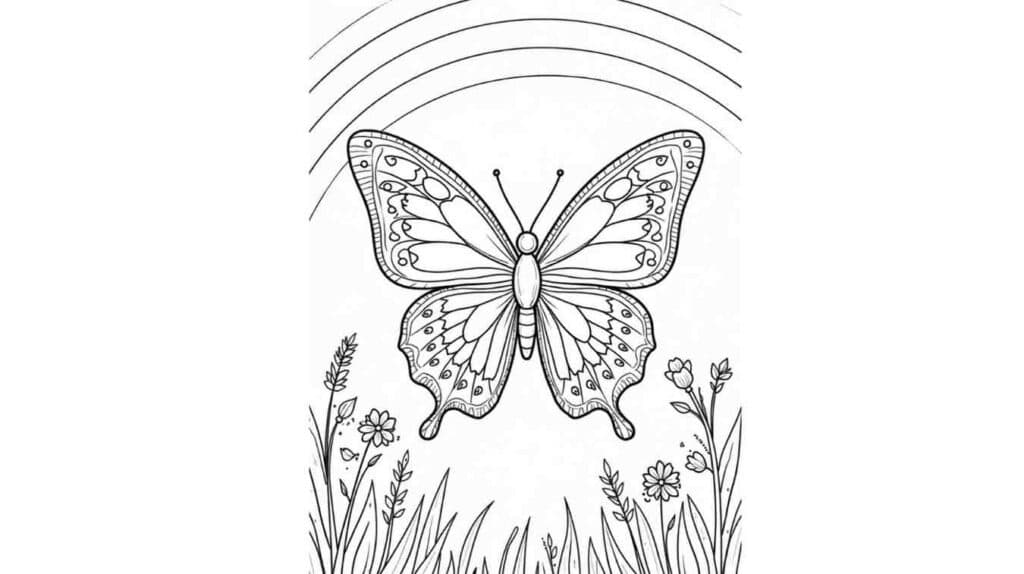 Butterfly and Rainbow