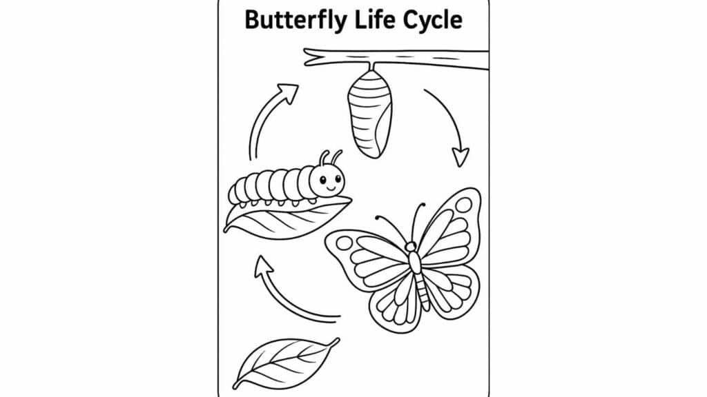 Butterfly Life Cycle Page