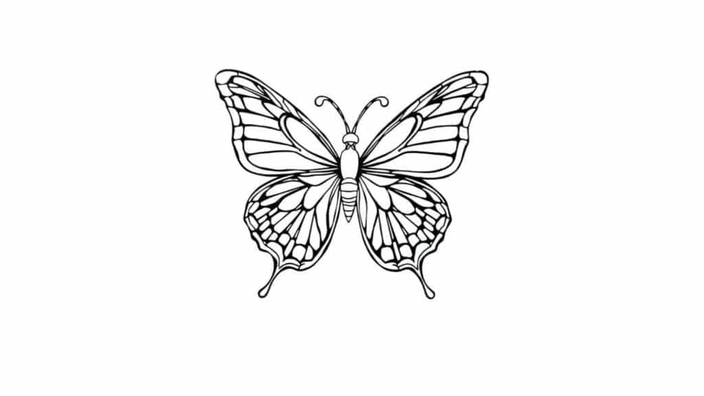 Butterfly Stained Glass Style