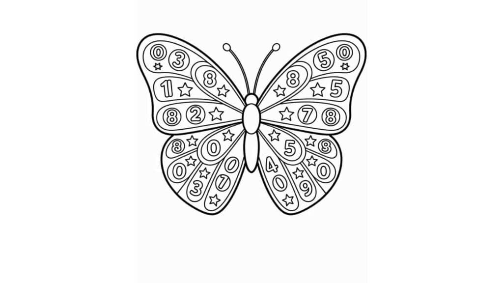 Butterfly with Numbers