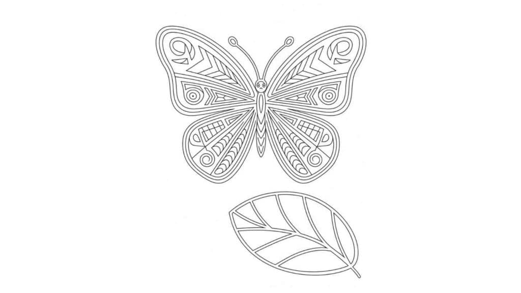 Butterfly with Tribal Patterns