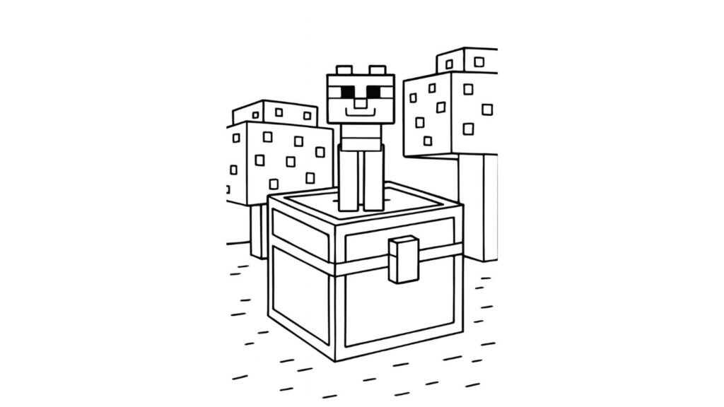 Cat Sitting on a Chest