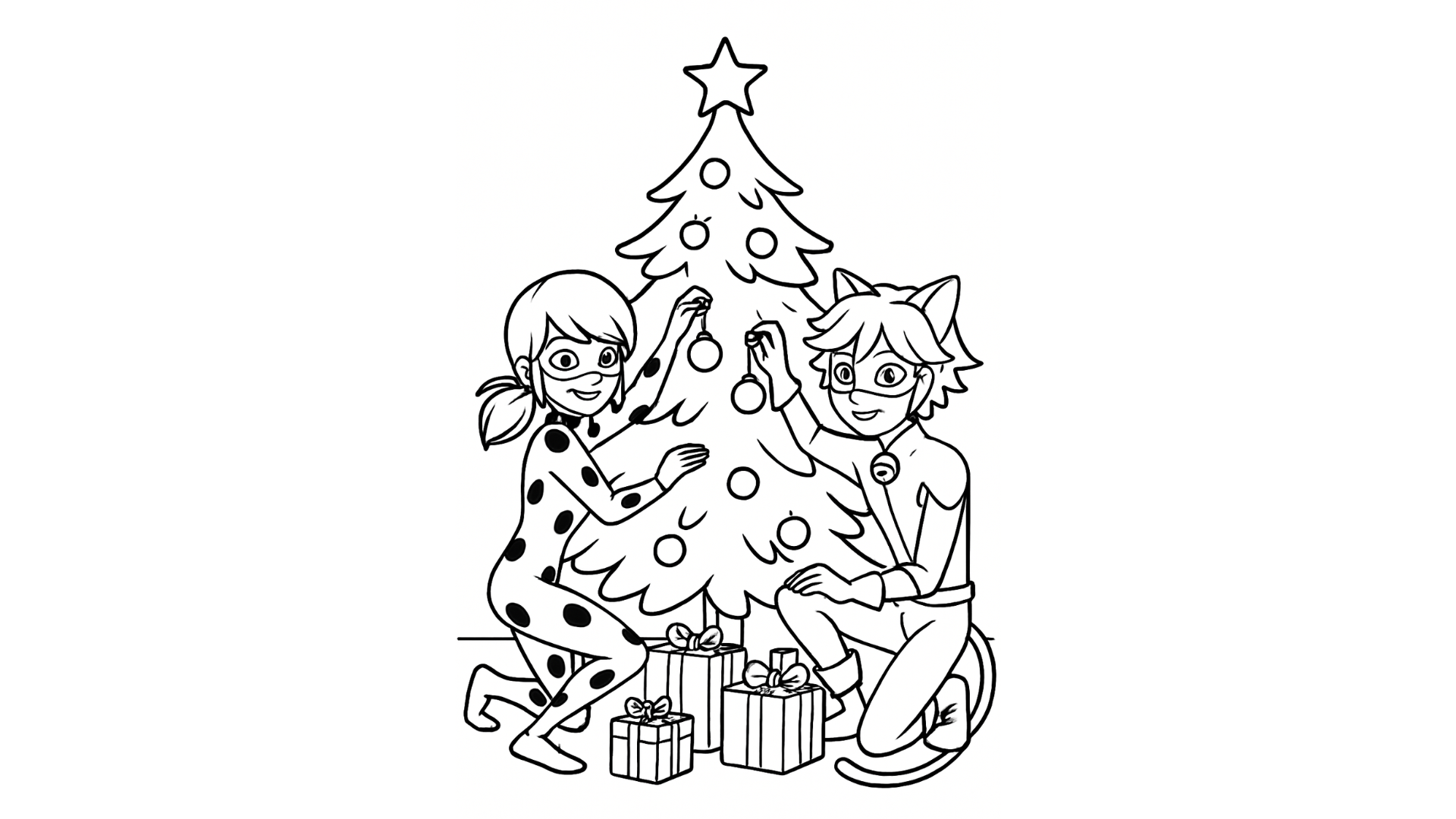 Christmas Celebration with Ladybug and Cat Noir