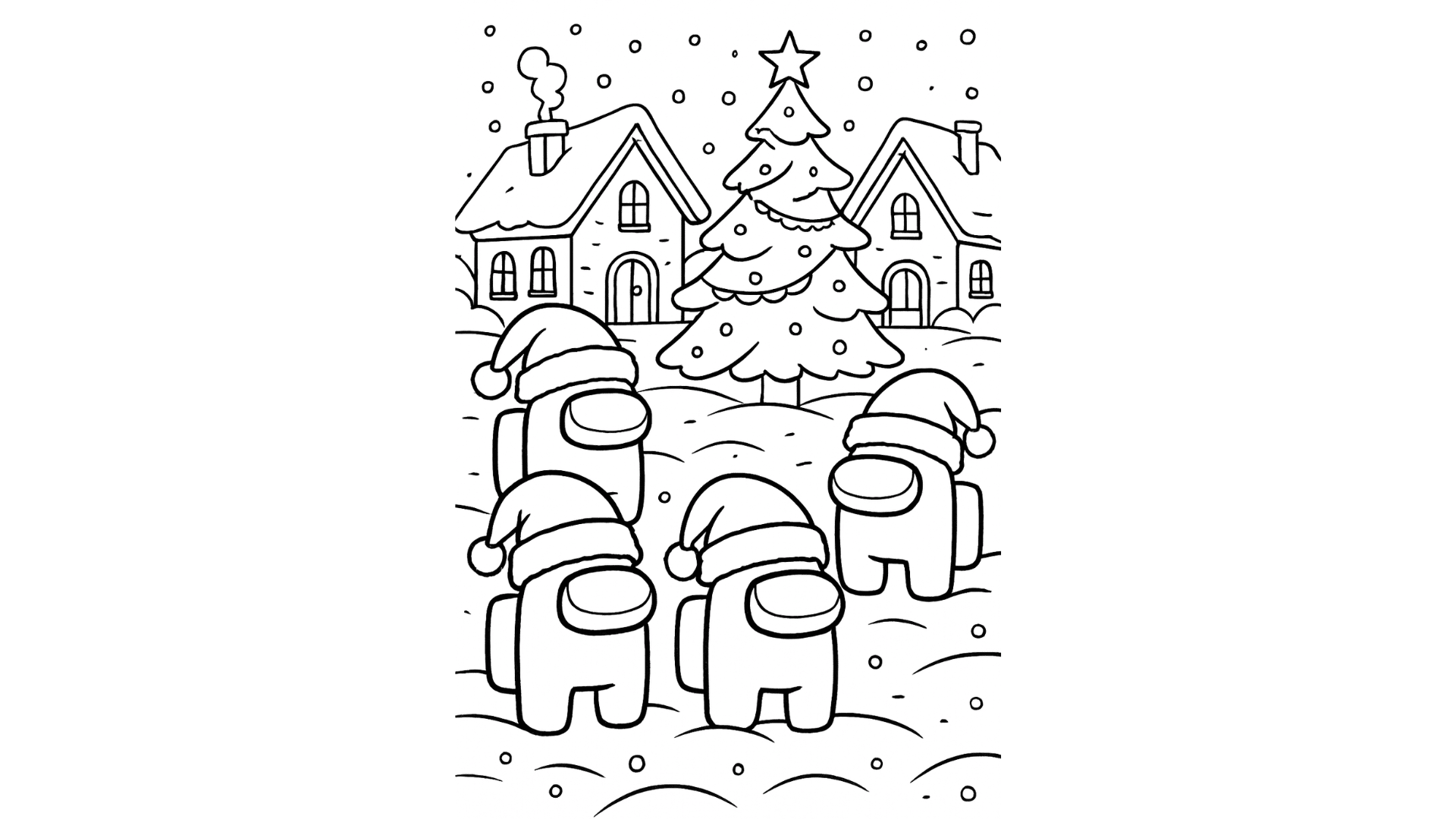 Christmas Crewmates with Santa Hats