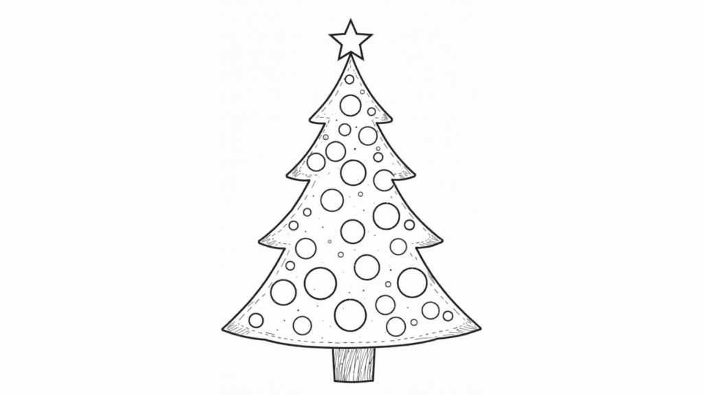 Christmas Tree Dot Art