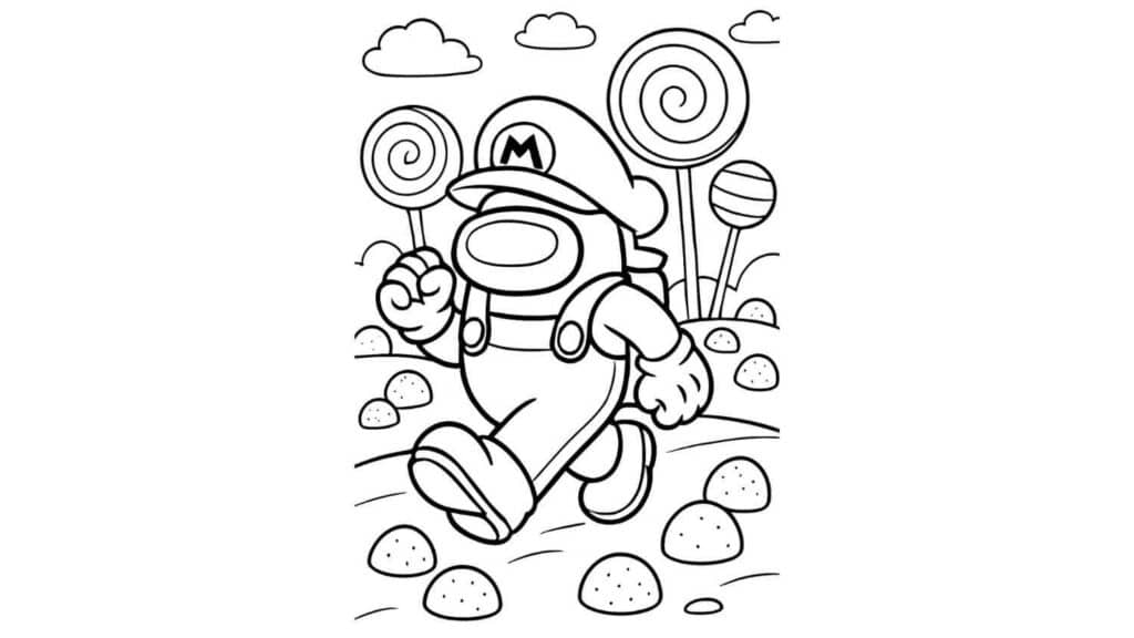 Crewmate Dressed as Mario